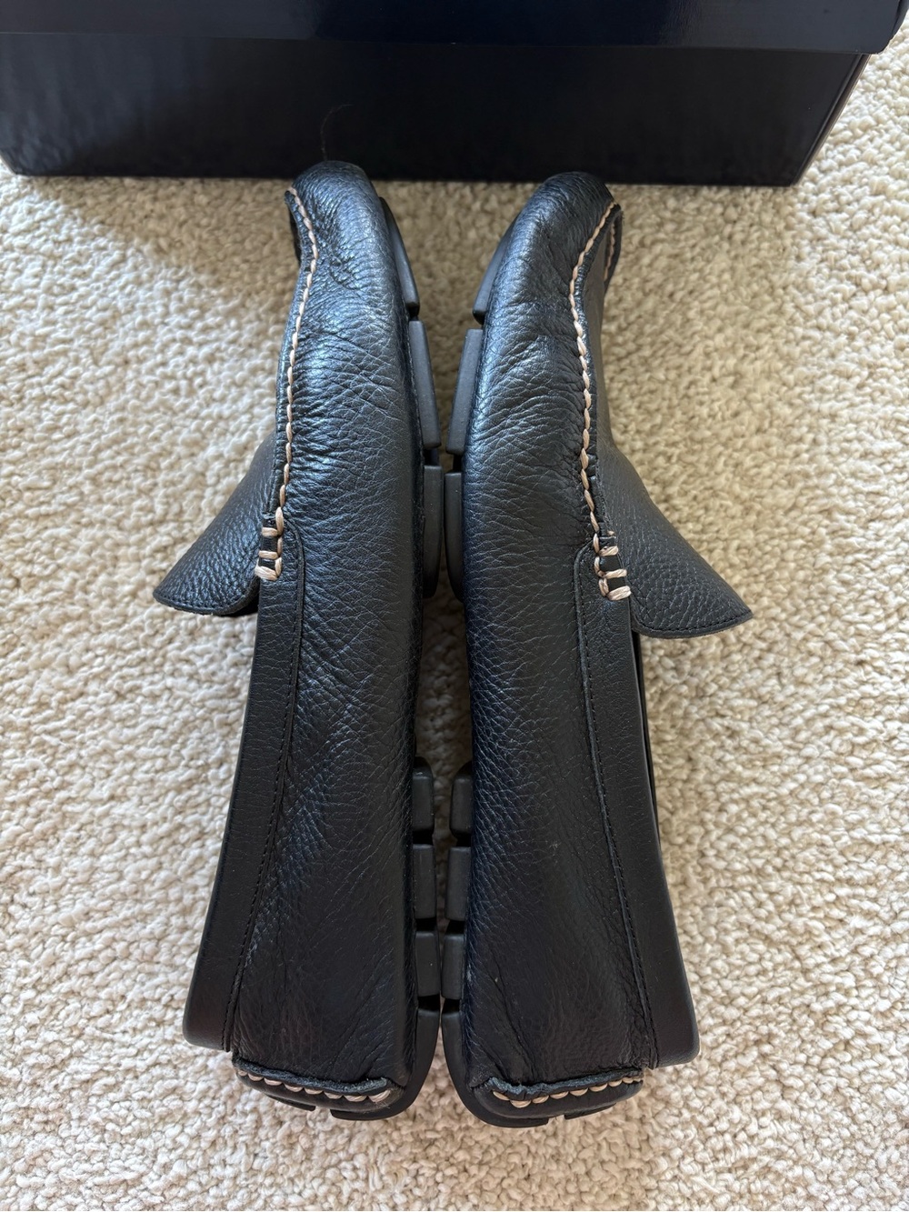 Polo by Ralph Lauren Men's Terence black grain leather loafers - Picture 4 of 8
